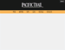 Tablet Screenshot of pacifictrail.com
